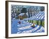 Sledging Upper Hulme Leek  2020 (oil on canvas)-Andrew Macara-Framed Giclee Print