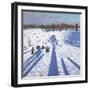 Sledging,Wollaton Park ,2017,(oil on canvas)-Andrew Macara-Framed Giclee Print