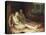 Sleep and his Half-Brother Death-John William Waterhouse-Stretched Canvas