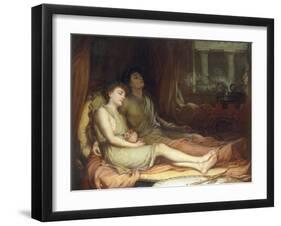 Sleep and his Half-Brother Death-John William Waterhouse-Framed Premium Giclee Print