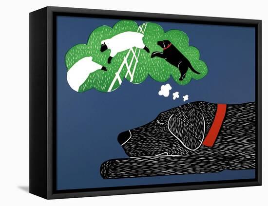 Sleep Black-Stephen Huneck-Framed Stretched Canvas