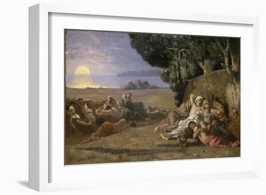 Sleep, c.1867-70-Pierre Puvis de Chavannes-Framed Giclee Print