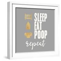 Sleep, Eat, Poop-Evangeline Taylor-Framed Art Print