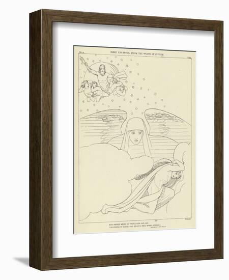 Sleep Escaping from the Wrath of Jupiter-John Flaxman-Framed Giclee Print