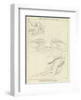 Sleep Escaping from the Wrath of Jupiter-John Flaxman-Framed Giclee Print