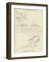 Sleep Escaping from the Wrath of Jupiter-John Flaxman-Framed Giclee Print