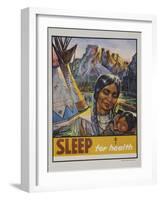 Sleep for Health Poster-null-Framed Giclee Print