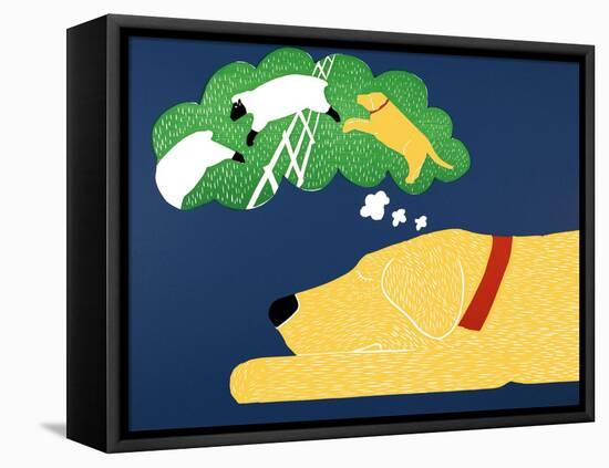 Sleep Yellow-Stephen Huneck-Framed Stretched Canvas
