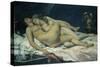 Sleep-Gustave Courbet-Stretched Canvas