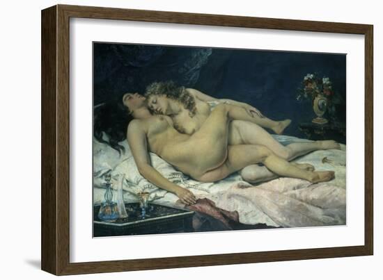 Sleep-Gustave Courbet-Framed Giclee Print