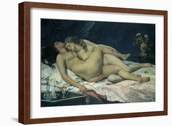 Sleep-Gustave Courbet-Framed Giclee Print