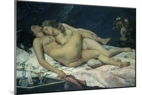 Sleep-Gustave Courbet-Mounted Giclee Print