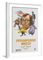 Sleeper, (aka Povampireni Majls), Yugoslavian poster, Woody Allen, 1973-null-Framed Art Print