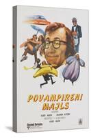 Sleeper, (aka Povampireni Majls), Yugoslavian poster, Woody Allen, 1973-null-Stretched Canvas