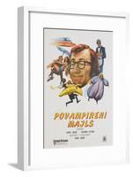 Sleeper, (aka Povampireni Majls), Yugoslavian poster, Woody Allen, 1973-null-Framed Art Print