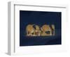 Sleeping African Elephants (Loxodonta Africana), Two Adults and Offspring, Masai Mara, Kenya-Martin Dohrn-Framed Photographic Print