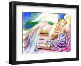 Sleeping Angel in Heaven-sylvia pimental-Framed Art Print
