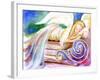 Sleeping Angel in Heaven-sylvia pimental-Framed Art Print