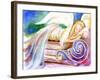 Sleeping Angel in Heaven-sylvia pimental-Framed Art Print