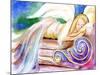 Sleeping Angel in Heaven-sylvia pimental-Mounted Art Print