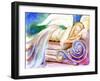 Sleeping Angel in Heaven-sylvia pimental-Framed Art Print