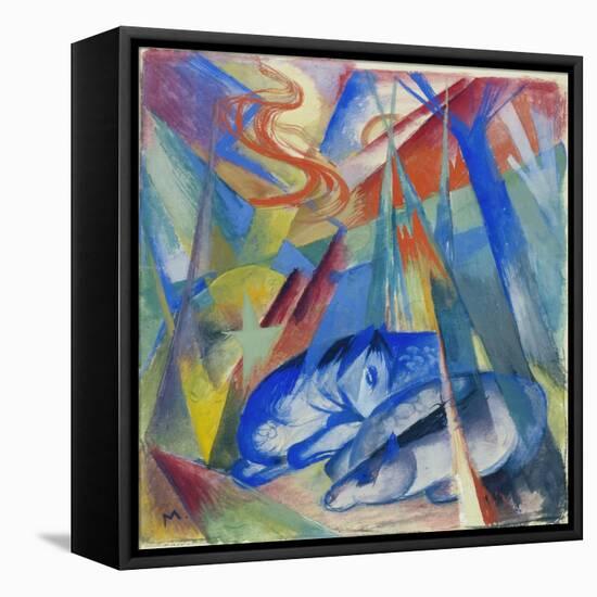 Sleeping Animals, 1913-Franz Marc-Framed Stretched Canvas