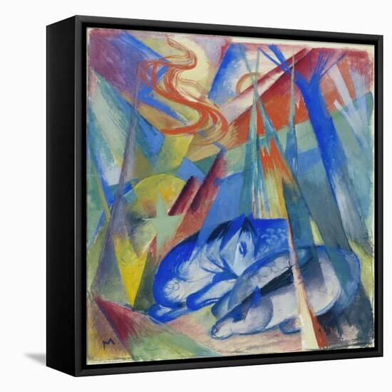 Sleeping Animals, 1913-Franz Marc-Framed Stretched Canvas