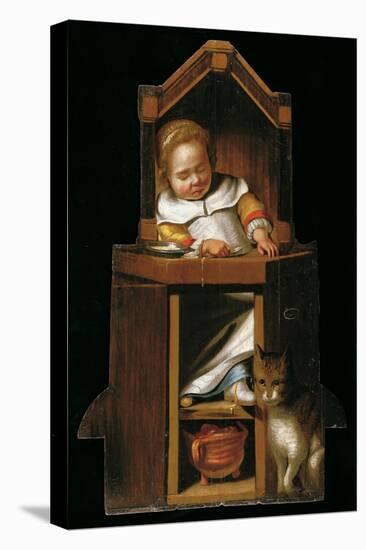 Sleeping Baby in Highchair-Johannes Cornelisz Verspronck-Stretched Canvas