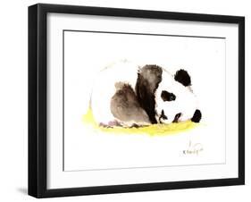 Sleeping Baby Panda-Suren Nersisyan-Framed Art Print