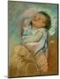 Sleeping Baby-Mary Cassatt-Mounted Giclee Print