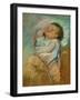Sleeping Baby-Mary Cassatt-Framed Giclee Print