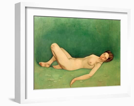 Sleeping Bather-Félix Vallotton-Framed Giclee Print