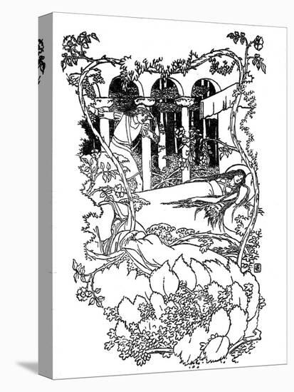 Sleeping Beauty illustrated by Walter Crane-Walter Crane-Stretched Canvas