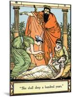 Sleeping Beauty illustrated by Walter Crane-Walter Crane-Mounted Giclee Print