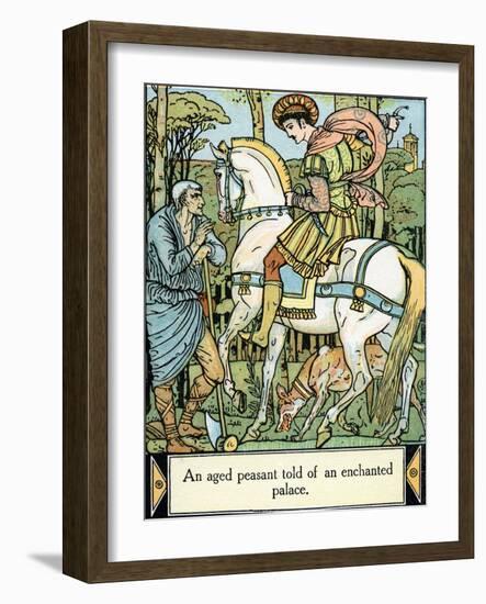 Sleeping Beauty illustrated by Walter Crane-Walter Crane-Framed Giclee Print