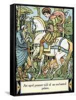 Sleeping Beauty illustrated by Walter Crane-Walter Crane-Framed Stretched Canvas