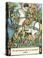 Sleeping Beauty illustrated by Walter Crane-Walter Crane-Stretched Canvas