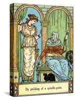 Sleeping Beauty illustrated by Walter Crane-Walter Crane-Stretched Canvas