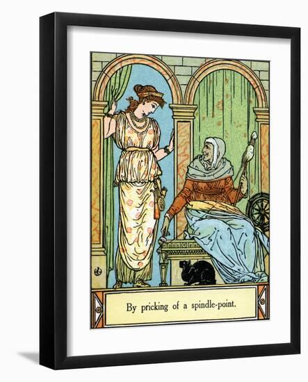 Sleeping Beauty illustrated by Walter Crane-Walter Crane-Framed Giclee Print