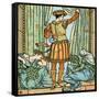 Sleeping Beauty illustrated by Walter Crane-Walter Crane-Framed Stretched Canvas