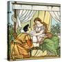 Sleeping Beauty illustrated by Walter Crane-Walter Crane-Stretched Canvas