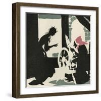 Sleeping Beauty Pricks Her Finger-Arthur Rackham-Framed Photographic Print