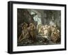 Sleeping Beauty: Prince in the banqueting hall-Gustave Dore-Framed Giclee Print