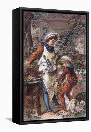 Sleeping Beauty: The Castle Kitchens, Where the Cook is Asleep-Jouvet-Framed Stretched Canvas