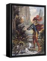 Sleeping Beauty: The Prince Approaches the Enchanted Castle-Jouvet-Framed Stretched Canvas