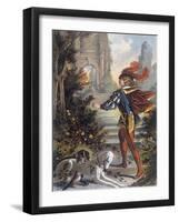 Sleeping Beauty: The Prince Approaches the Enchanted Castle-Jouvet-Framed Giclee Print