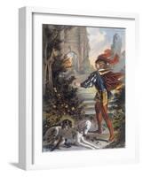 Sleeping Beauty: The Prince Approaches the Enchanted Castle-Jouvet-Framed Giclee Print