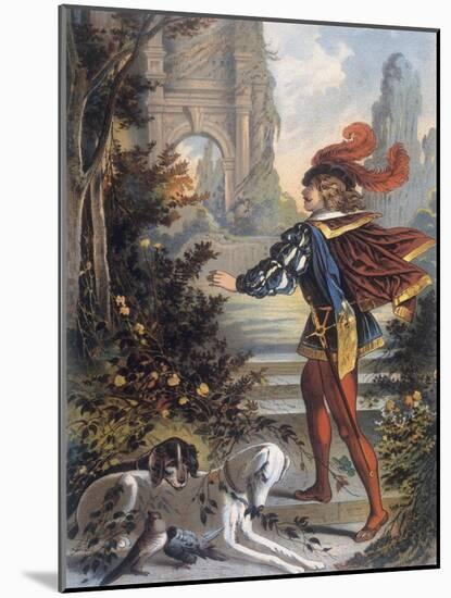 Sleeping Beauty: The Prince Approaches the Enchanted Castle-Jouvet-Mounted Giclee Print
