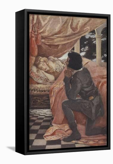 Sleeping Beauty-Jessie Willcox-Smith-Framed Stretched Canvas