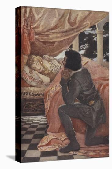 Sleeping Beauty-Jessie Willcox-Smith-Stretched Canvas